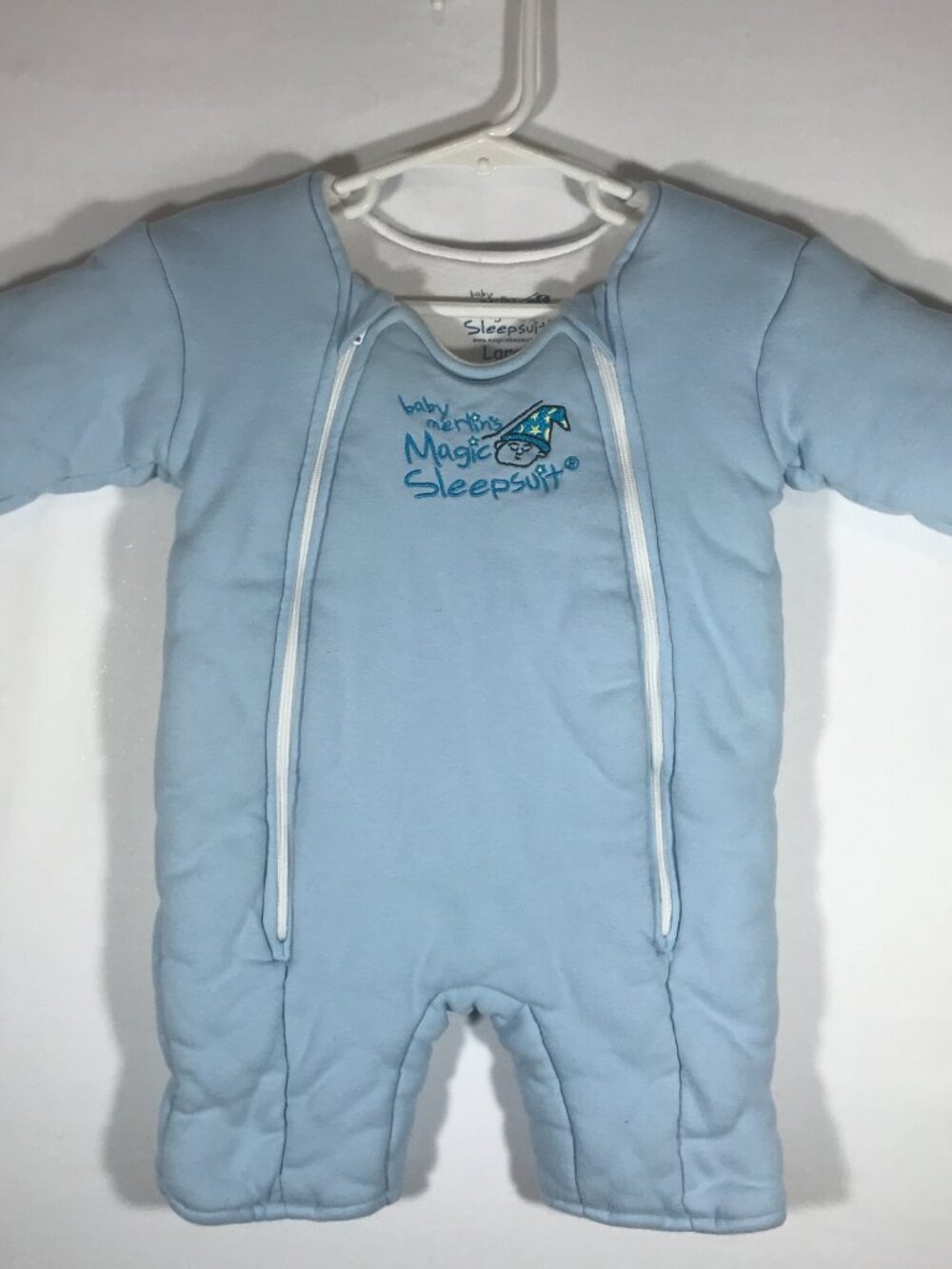 Baby's Baby Merlin's Magic Sleepsuit Large 6-9M Blue Padded Swaddle Suit
